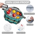 thumbnail image 3 of Laboratory Science Design Large Insulated Lunch Bag – Leakproof Dual Compartment Cooler Tote Adjustable Strap Multi pocket Organizer for Work and Study, 3 of 6