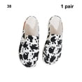 thumbnail image 3 of Minnieouse Zuecos cómodos y favorecedores para mujer de 2 piezas para diario en casa, zuecos y pantuflas para mujer, zapatos de lona, vaca 38 1 Type3 NO3, 3 of 6