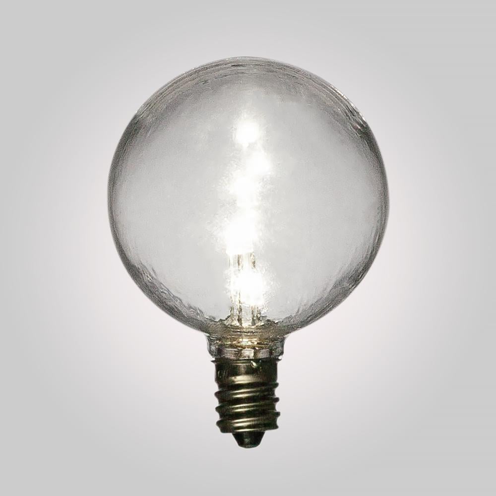 LED Filament G40 Globe Shatterproof Light Bulb Dimmable 1W E17 Intermediate Base 