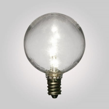 

Fantado White .5-Watt LED G40 Globe Light Bulb Shatterproof E12 Candelabra Base by PaperLanternStore