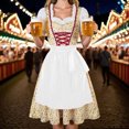 thumbnail image 6 of JOANKDMI Women Classic Fairy Tale Peasant Costume Vintage Dress with Waist Tie Apron for Themed School Event Halloween Carnival Party Dress Up Apparel, 6 of 6