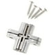 thumbnail image 5 of Paquete de 2-12 bisagras cruzadas de resistencia, bisagras invisibles para puertas plegables, bisagras para muebles de encimera 12 piezas, 5 of 10