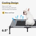 thumbnail image 5 of Cooling Elevated Dog Bed with Canopy,36in Waterproof Raised Pet Cot, Portable Outdoor Dog Bed with Extra Carrying Bag, Cooling Dog Canopy for Large Dogs（36"*30"）, 5 of 7