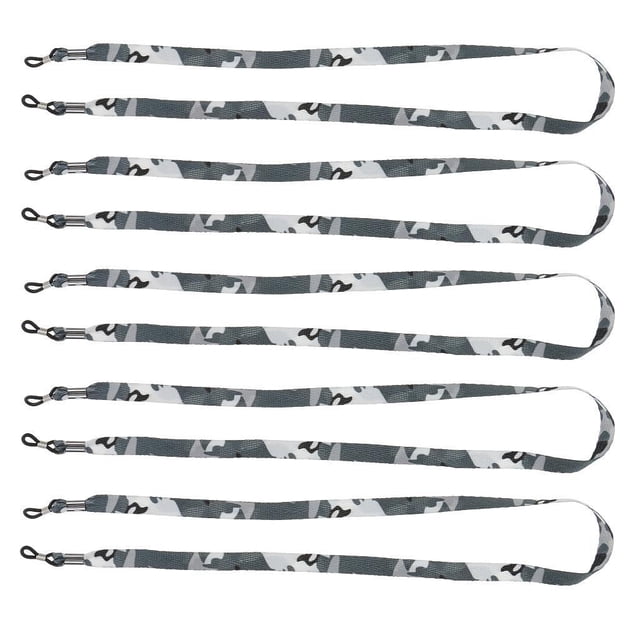 kurtrusly 5 Pièces Camouflage Lunettes Lanière Sangle Support de Cordon 60cm Gris 5 Pcs 1Set