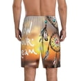 thumbnail image 5 of Cauagu Follow Your Dream Dreamcatcher Print Pajama Bottoms for Men Sleep Pajama Shorts Elastic Waistband Sleep Pajama Short Men's PJ Shorts -Large, 5 of 6
