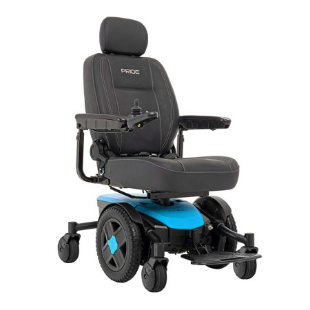 Pride Mobility Jazzy EVO 613 Group 2 Power Chair, Robin's Egg Blue, 20"x18"-20"