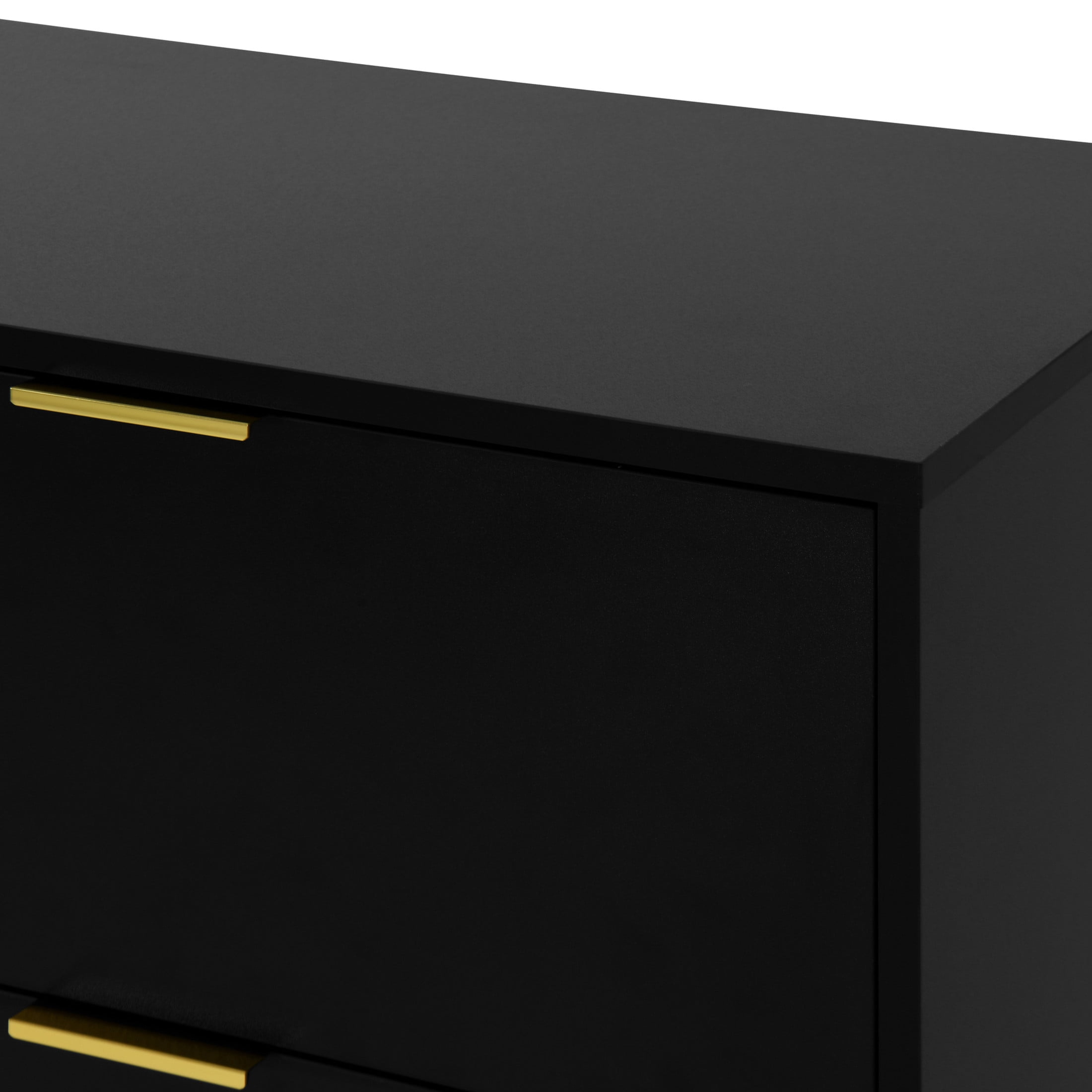Noble House 8-Drawer Dresser, Wooden Storage Cabinet for Bedroom, Living Room, Black