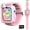 Pink, variant on 1.83" Kids Smart Watch for Girls HD Touch Screen with 39 Educational Games, Camera, Pedometer, Alarm Clock, ABC Learning, Music Player, Birthday Gift for Boys Girls Ages 5-12
