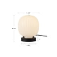 thumbnail image 4 of Alora Lighting TL579107BGGR Cherise 8" Tall Accent Table Lamp - Brushed Gold / Glossy, 4 of 7