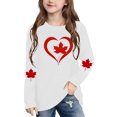 thumbnail image 1 of Amzcrzy T-Shirts Graphiques pour Garçons et Filles, Col Rond Tendance, Imprimé Feuille d'Érable, T-Shirts pour Tout-Petits et Ados, Décontractés et Confortables, Manches Longues, Coton, Tee Shirt 7 Ans, 1 of 8