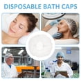 thumbnail image 4 of MasteelfCA 200pcs Multi-purpose Bath Hats Shower Hats Disposable Spa Caps Home Headwear, 4 of 7
