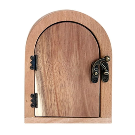 Yammee Door Shape Outlet Cover Elegant Wood Design Light Switches Cover for Wall Socket
