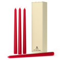 thumbnail image 1 of Juego de 4 velas cónicas rojas Pickood, sin goteo, sin perfume, 1 of 6