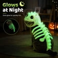 thumbnail image 4 of MIRUXO Pet Dinosaur Costume - 3D Skeleton Design Glow in the Dark | Cozy Plush 3D Halloween Cat/Dog Skeleton Costume, Realistic Dino Skeleton Costume, 4 of 16