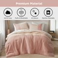 thumbnail image 5 of Regency Heights Full/Queen Soft Washed Color Block Comforter Set 3-Piece Bedding Set Pink, 5 of 8