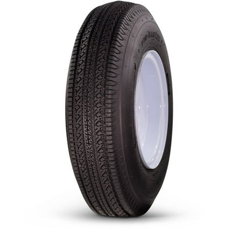 - Greenball Towmaster 5.70-8 6-Ply Bias Trailer Tire and Wheel Assembly, 4-on-4 Bolt Pattern, White