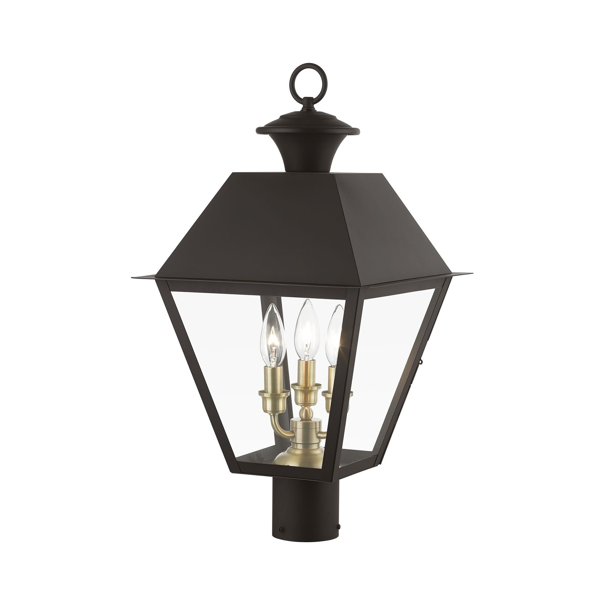 Livex Lighting - Wentworth - 3 Light Large Outdoor Post Top Lantern In Classic