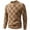 Khaki, variant on Men's Plaid Half Turtleneck Sweater with Thickened Casual Pullover Knitted Top, Warm and Stylish for Cold Weather,Khaki M
