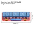 thumbnail image 2 of Uxcell 2Pcs DC 5V 8 Channel Relay Module High or Low Level Trigger for Electronics Industrial Home Automation, 2 of 6