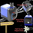 thumbnail image 6 of CHA-450 140GPH 550L/H AC 110V Submersible Pump 8W for Fish Tanks, Water Features, Ponds, Aquariums, Fountains, Statues, Backyard Fountains, Pump Hydroponics, and Pet Waterers, 6 of 7