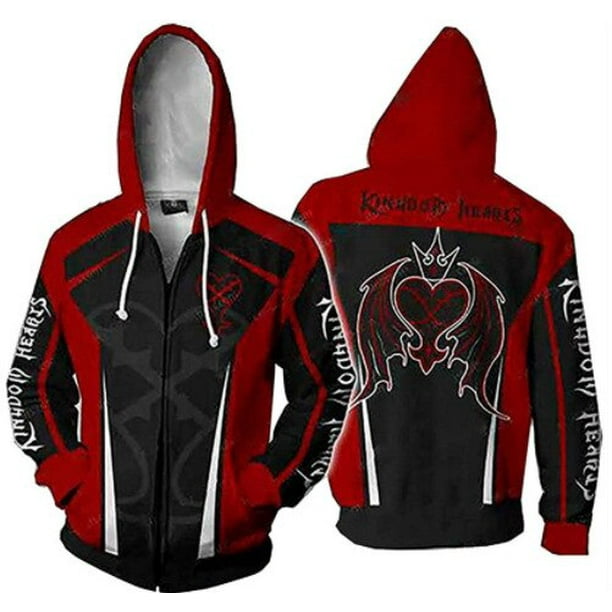 Kingdom Hearts Cosplay disfraz sudaderas con capucha primavera otoño abrigo adulto chaqueta Tops Sora Riku Kairi Vanitas Prop20XXL Deng Xun unisex