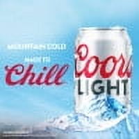 Coors Light Lager Beer, 6 Pack, 10 fl oz Aluminum Cans, 4.2% ABV