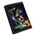 thumbnail image 2 of CHAQLIN Stretch Polyester Children's Trifold Card Wallet with Soccer Player Decoration , Youth Slim Wallet for Outdoor and Daily Use, 2 of 7