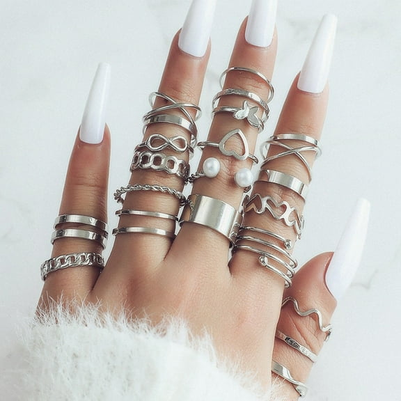 Finger Rings Knuckle Rings Decorations Fashion Gold/Silver Replacement