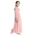 thumbnail image 6 of CHICTRY Girls Chiffon Princess Dress One Shoulder Flower Girl Party Ball Gown, 6 of 7
