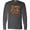 Charcoal Grey, variant on Inktastic Happy Thanksgiving with Leaf Arrow in Fall Colors Long Sleeve T-Shirt