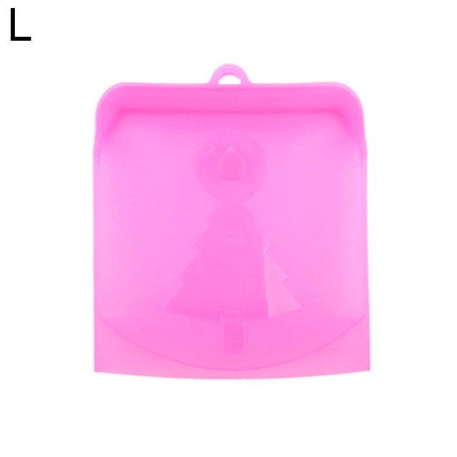 Sac de Rangement Alimentaire en Silicone Semi-Transparent Auto-Scellant pour Réfrigérateur de Cuisine
