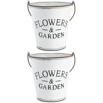 Set of 2 Plant Pots Mason Jar Lids Flower Home Decor