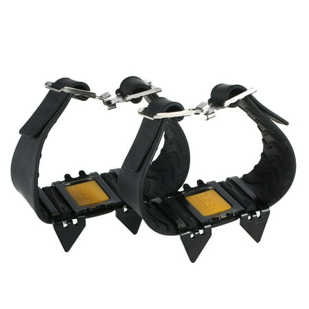 

Meterk 4 Tooth Crampons Outdoor Mountain Climbing Hiking Ice Ski Snow Shoes Spikes Winter Slip Ice Gripper