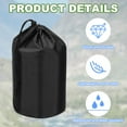 thumbnail image 3 of Uxcell Bolsa de almacenamiento impermeable para exteriores, bolsa de cordón para camping, senderismo y mochilero, negra, 5 x 9.8 pulgadas, 3 of 7