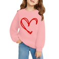 thumbnail image 6 of KAUOD Teen Girls Crew Neck Sweatshirts Cute Heart Print Long Sleeve Pullover Tops Clothes Kids Cotton Soft Walking Hoodies, 6 of 6