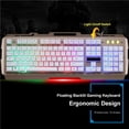 thumbnail image 2 of Clavier d'Ordinateur Portable USB Clavier de Jeu Rétroéclairé LED Clavier Mécanique Clavier d'Ordinateur Portable Clavier Mécanique avec Support de Téléphone, 2 of 9