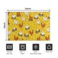 thumbnail image 5 of Yellow Chicken Egg Pattern Door Rugs,Washable Non Slip Door Mats Indoor,Decorative Door Mats,Entry Mat Indoor for Entrance,Bedroom,Kitchen,Bathroom,16"x24", 5 of 6