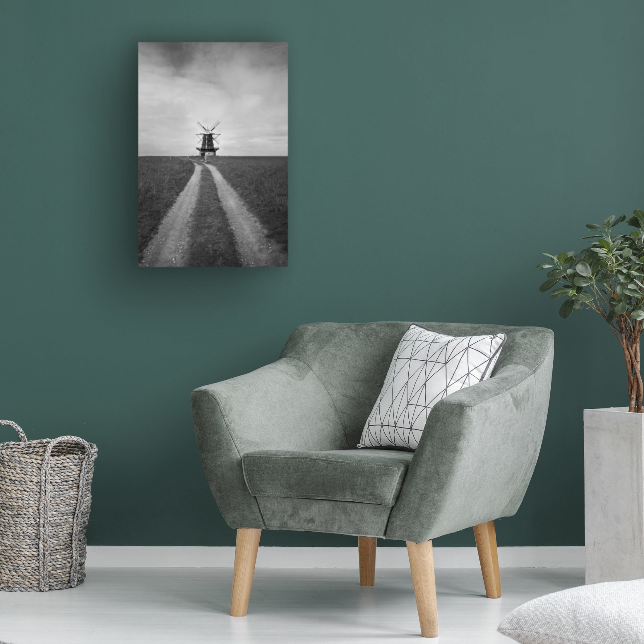 Trademark Fine Art Kristina Nordin Windmill Canvas Wall Art