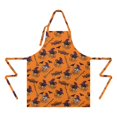 thumbnail image 2 of Halloween Pumpkin Witches Apron-Garden Aprons for Women with Pockets-Cotton Linen Waterproof Kitchen Cooking Gardening Aprons Adjustable for Kitchen,Cooking,BBQ and Salon 32"x27", 2 of 7