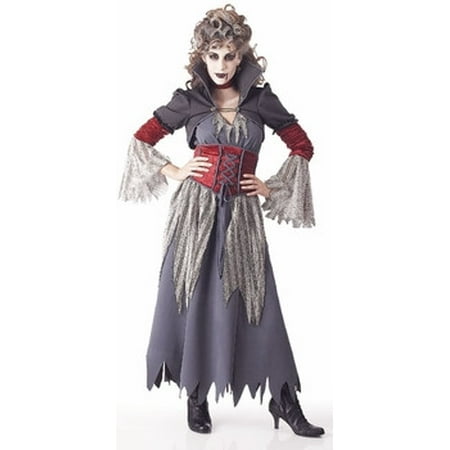 Adult Women's Edwardian Dress Costume~Small 4-6 / Gray