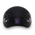 thumbnail image 2 of Daytona Helmets D6-WH Skull Cap 'Wild at Heart' Half Face Helmet Black, 2 of 7