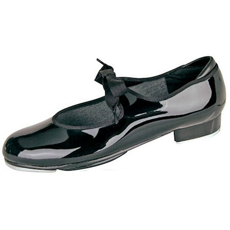 Dance Shoes Danz N Motion Tap 8.5 Adult Black Mary Jane Broadway Leather Loop S