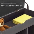 thumbnail image 6 of Ivinta Shoe Storage Bench, 2-Tier Entryway Organizer with Hidden Compartment, 37", Dark Brown, 6 of 9