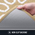 thumbnail image 6 of Buganda Door Mat for Inside, Absorbent Low Profile Doormat, Dirt Trapper for Outside Entry, Non Slip Rug with Dog Paws Prints, 32"x47", Beige, 6 of 8