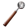 thumbnail image 1 of Cuchara de café para granos de café, cucharilla de café, mango de madera, acero inoxidable, café molido 16cmx35cm, 1 of 9