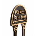 thumbnail image 5 of Solid Brass Sign Gardend Yard Dog Mess! Polished Plaques | Renovator's Supply, 5 of 6