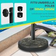 thumbnail image 4 of Outsunny Base de Parasol de 40 Lb avec Effet Rotin, Support de Parasol, Bronze, 4 of 10