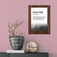 thumbnail image 5 of Pura Vida Definition, Wooden Frame 5x7 Decorative Wall Plaque With Easel Acrylic Stand | Elegant Forest Design | Inspirational Typographic Decoration, 5 of 7