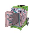 thumbnail image 3 of Zuca 18" Sport Bag - Pink Oasis with Flashing Wheels (Green Frame), 3 of 6
