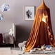 thumbnail image 3 of Dosel marrón, marco de cama transparente, mosquitera, dosel redondo, decoración de la casa para niños, 3 of 9